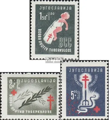Produktbild von Briefmarken Jugoslawien 1948 Mi 536-538 (kompl.Ausg.) postfrisch Tuberkulosebekämpfung