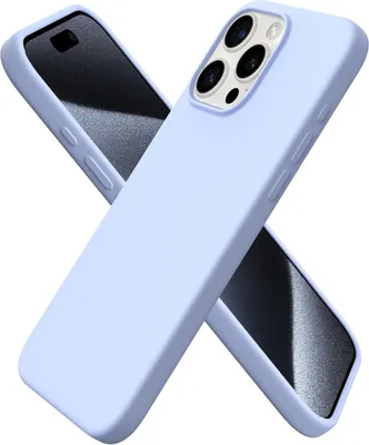 Produktbild von ORNARTO iPhone 15 Pro Max Hülle Silikon 6,7 Zoll Baby Blau
