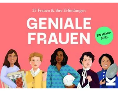 Produktbild von Memo-Spiel Geniale Frauen: Ein Gedächtnisspiel über 25 Erfinderinnen und ihre Entdeckungen