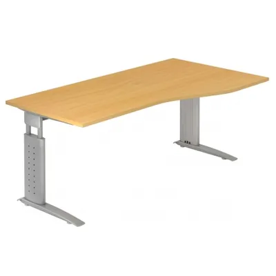 Produktbild von UNDA 18 S - 180 x 100 Buche/Silber höhenverstellbar