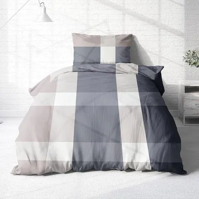 Produktbild von Flanell Bettwäsche Set, 135x200 cm Bettbezug, 80x80 cm Kissenbezug, pflegeleicht