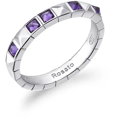 Immagine prodotto di Anelli da dito Rosato Argento 14 Collezione Cubica - donna