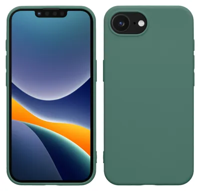 Produktbild von kwmobile Handyhülle für Apple iPhone 17e / iPhone 16e Hülle - TPU Case - Kabelloses Laden - Schutzhülle Cover in Tannengrün