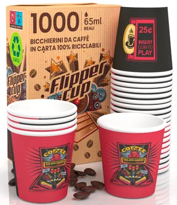 Papierbecher 65 ml, Einwegbecher, 1000 Stück, biologisch abbaubar