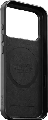 Image de Nomad Traditional Horween cuir coque iPhone 17 Pro – Bouton en cristal de saphir pour contrôle précis de la caméra – Compatible avec MagSafe pour une recharge sans fil rapide – Bague de caméra en aluminium pour une protection renforcée - Noir