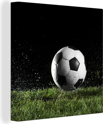 Obrázek produktu pro OneMillionCanvasses® - Obraz na plátně - Fotbal na louce, nástěnná malba, nástěnné dekorace obrazy obývací pokoj, 90x90cm