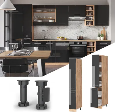 Obrázok produktu pre Lekárenská skrinka Vicco Fame-Line Antracit vysoký lesk 30 cm, Model 38419