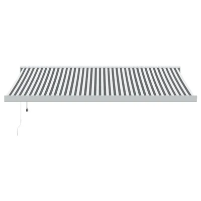 Immagine prodotto di vidaXL Tenda retrattile antracite e bianca 4,5x3 m in tessuto e alluminio