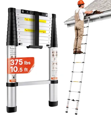 Obrázok produktu pre VEVOR teleskopický rebrík Štafle Jednoduchý rebrík Výsuvný rebrík 3,2 m Nosnosť 170 kg