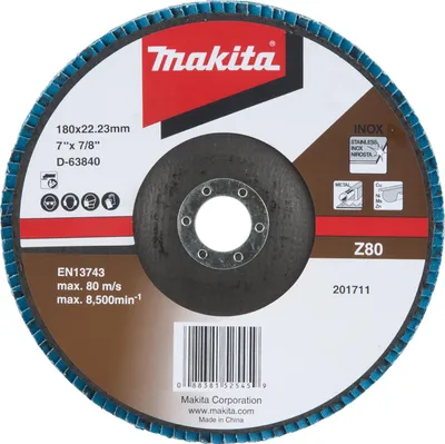 Produktbild von Makita Fächerschleifscheibe 180 mm Z80