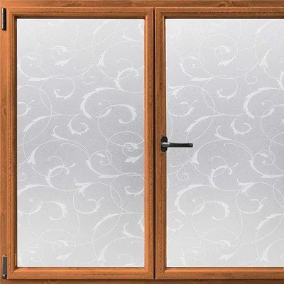 Immagine prodotto di Pellicola decorativa autoadesiva con protezione contro la degradazione UV, effetto vetro smerigliato, per bagno, 90 x 200 cm