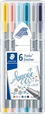 Zdjęcie produktu dla Cienkopis Triplus 6 kolorów Staedtler Hygge nr. 7214