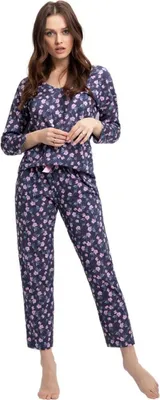 Produktbild von Damen-Schlafanzug Luna heather flowers XL