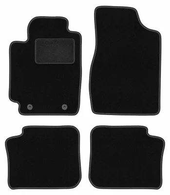 Zdjęcie produktu dla Dywaniki samochodowe welurowe LUX do: Toyota Camry VI (2001-2006, sedan) czarne, z mocowaniami