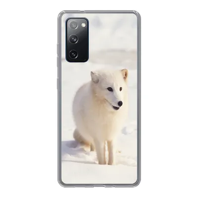 Produktbild von MuchoWow® Handyhülle Schutzhülle Hülle für Samsung Galaxy S20 FE Fuchs - Schnee - Weiß Silikon Softcase Handy Hülle - Abdeckung