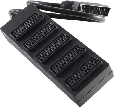 Obrázok produktu pre shiverpeaks BS94060 SCART kábel 0,5 m SCART (21-pin) 5 x SCART (21-pin) Black (BS94060)