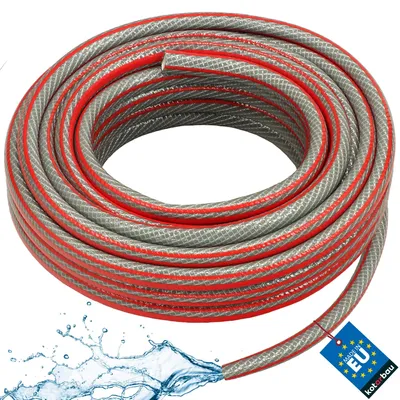 Productafbeelding van KOTARBAU® Tuinslang 1/2" 20m 6-laags grijs professioneel voor het gieten van planten