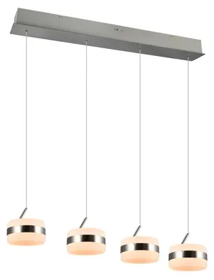 Produktbild von TRIO 331410407 DIOS Pendelleuchte D155mm SMD LED 4x8W/800lm 2300+3000+4000K Nickel matt, Dimmerschalter