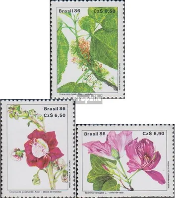 Produktbild von Briefmarken Brasilien 1986 Mi 2185-2187 (kompl.Ausg.) postfrisch Pflanzen
