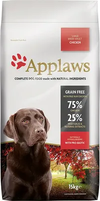 Productafbeelding van APPLAWS Hondenvoer voor volwassen honden van grote rassen, met kip, 15 kg