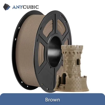 Obrázok produktu pre Filament pre 3D tlačiarne – PLA – 1,75 mm – cievka 3 kg – FDM – hnedá