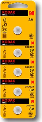 Obrázok produktu pre Kodak KDCR20325, Batéria na jedno použitie, CR2016, Oxid zinočnatý a mangánový (Zn/MnO2), 3 V, 5 kusov, 210 mAh