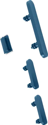 Image de Clappio, Bouton d'alimentation, de volume et de coupure du son pour iPhone 12 / 12 Pro, Bleu