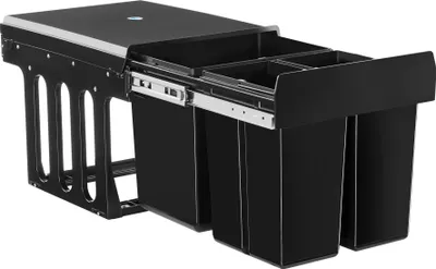 Produktbild von tectake® Abfallsammler Ashlyn 3-fach Mülltrennung, 2x8L und 1x15L 35 x 48 x 35 cm