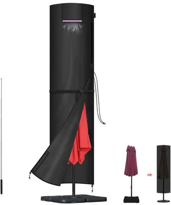 Produktbild von Famanu Schutzhülle für Sonnenschirm bis Ø 300 cm - 420D Oxford-Stoff, wasserdicht