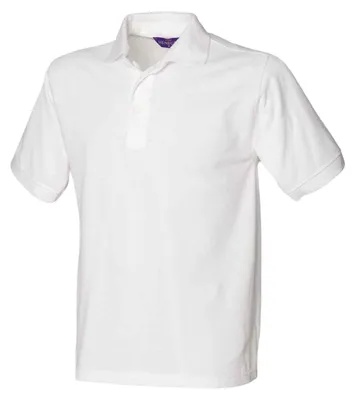 Produktbild von Henbury - "65/35 Classic" Poloshirt für Herren, Piqué LT5766 (S) (Weiß)