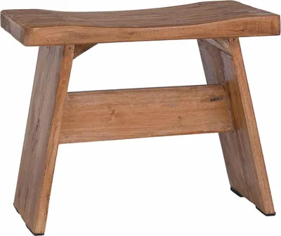 Image de vidaXL Tabouret naturel 40 x 25 x 31 cm Bois d'acajou