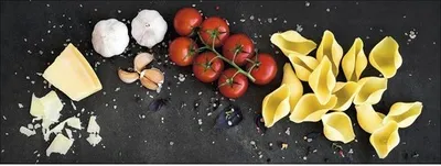 Produktbild von Leinwandbild Pasta Variation 77x27 cm