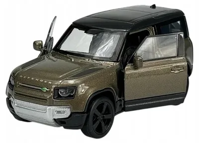 Immagine prodotto di Welly, modellino in metallo, Land Rover Defender, colore marrone, scala 1:34