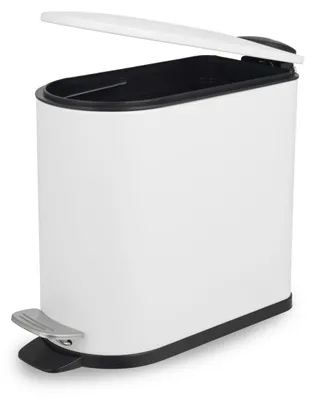 Productafbeelding van Beldray afvalbak met pedaal, 5 liter, kleine prullenbak voor de badkamer met zachte sluiting