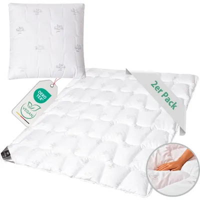 Produktbild von sei Design SWAN Bettset Winterbettdecke 135x200 + Kopfkissen 80x80