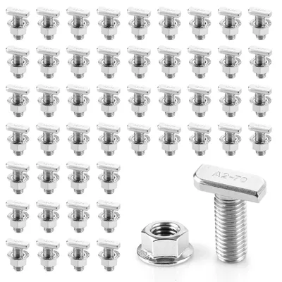 Produktbild von Set mit 48 Hamerkopfschrauben M10 mit Flanschmuttern