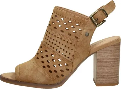 Image de Mustang Sandalen Hak Sandalen Hak - Cognac - Maat 37