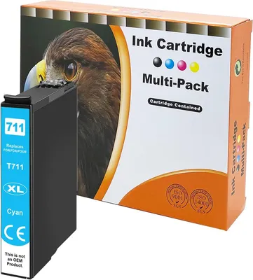 Produktbild von D&C Tintenpatronen ersetzt Epson T712  Cyan