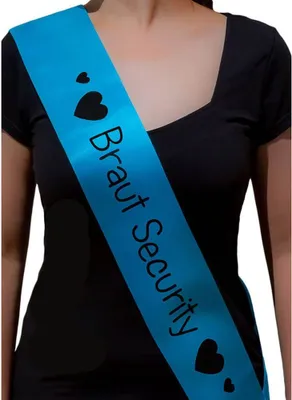 Produktbild von Oblique Unique Schärpe Braut Security JGA Jungesellinnenabschied Hen Party türkis