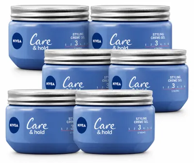 Produktbild von 6 x NIVEA Care & Hold Styling Crème Gel - 150 ml - Vorteilspackung - 6 Stücke
