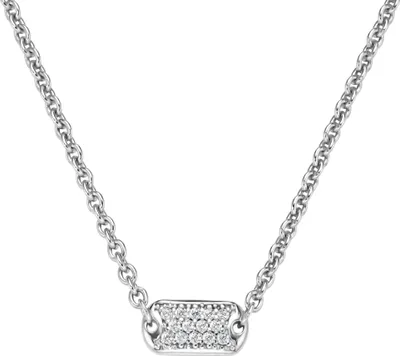 Produktbild von Collier Smart Jewel Mittelteil rechteckig mit Zirkonia, Silber 925 Silber 45 cm