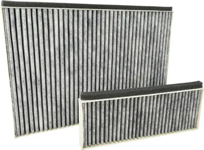 Produktbild von vhbw 2x Filter kompatibel mit Siemens LC87KHM20/01, LC87KIM60, LC87KHM60/02, LC87KHM60/01, LC87KHM60 Dunstabzugshauben - 2x Aktivkohlefilter Grau Weiß