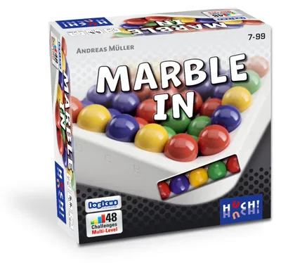 Immagine prodotto di HUCH! | Marble In | Giochi educativi | Giochi di logica e giochi per il cervello | Regali per bambini e adulti | Giochi di concentrazione | Puzzle con palline | Gioco di viaggio | Gioco di logica per 1 persona dagli 8 anni in su