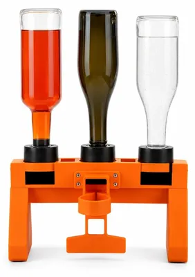 Image de Distributeur de boissons avec 3 bouteilles, idéal pour les cocktails et les apéritifs