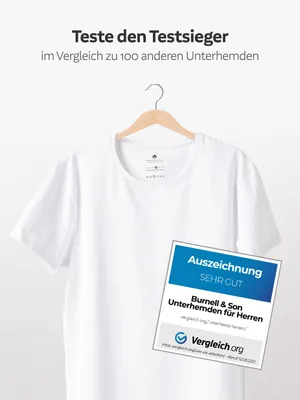 Produktbild von Burnell & Son Unterhemden V-Ausschnitt, Größe:3XL, 3er Pack Farben:schwarz