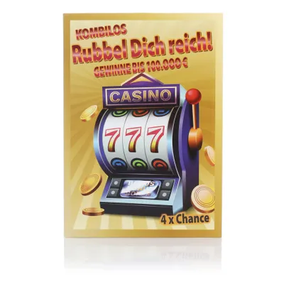 Produktbild von FunX Scherz Rubbellose - Scherzartikel für Erwachsene mit Fake Hauptgewinn - 4er Pack mit Geschenkkarte