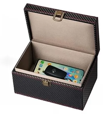 Zdjęcie produktu dla Etui faraday na kluczyki samochodowe blokada RFID skóra