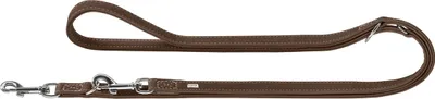 Produktbild von Hunter Verst. Führleine Hunting 18/200 nickel Nubuk braun/Nubuk braun