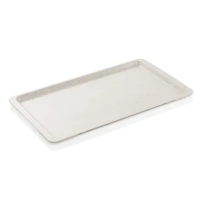 Produktbild von WAS Germany Gastro Tablett milchweiß mit Punkten  stapelbar GN 1/1 53 x 32,5 cm Serviertablett Polyester
