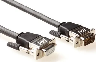 Zdjęcie produktu dla ACT VGA m/f 3m, 3 m, VGA (D-Sub), VGA (D-Sub), Czarny, Męska/Żeńska